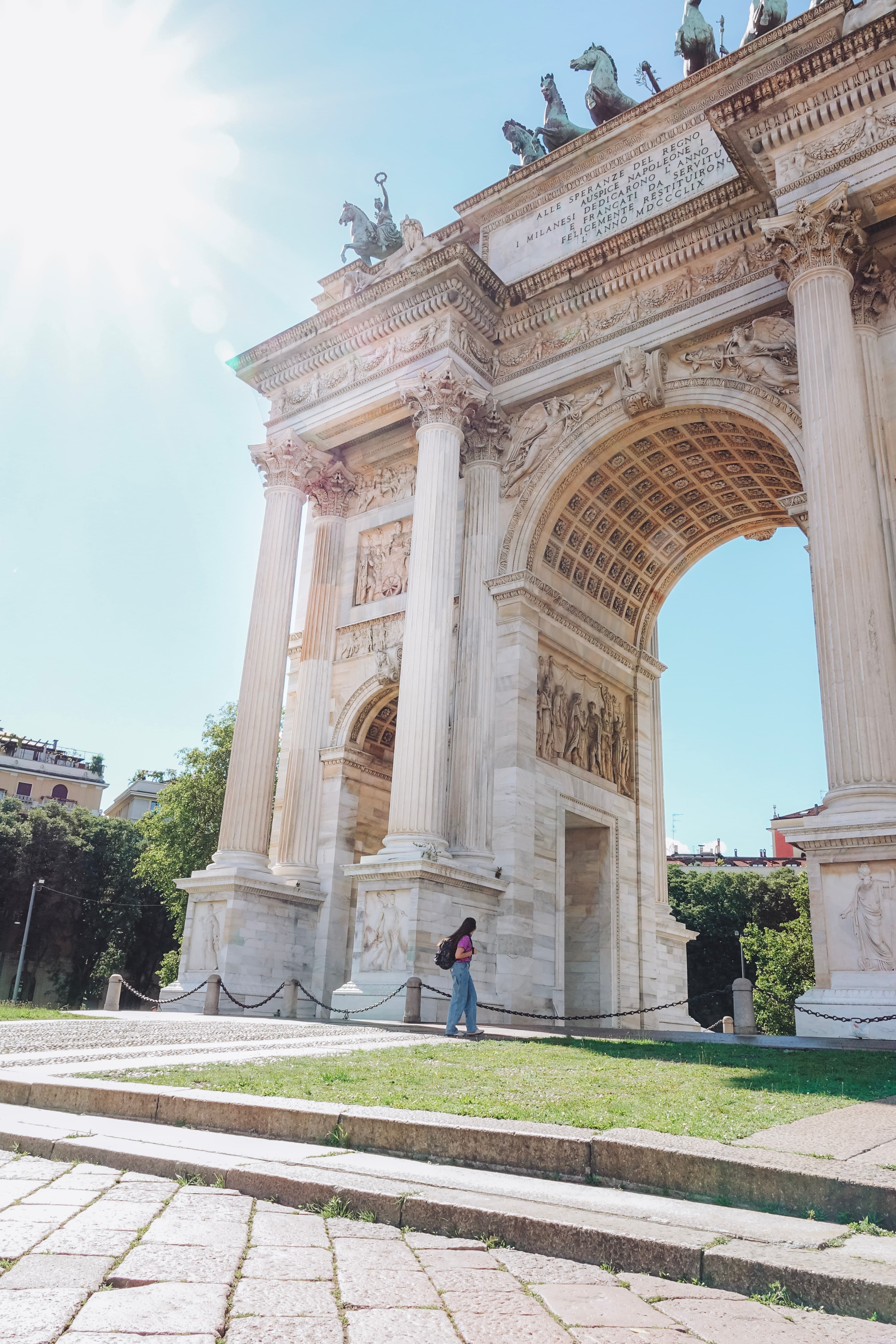 Arco della Pace, historische triomfboog in Milaan